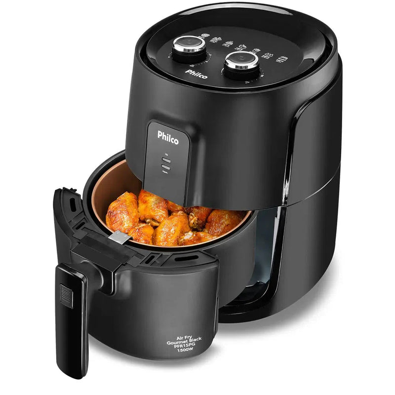 Fritadeira Air Fryer Philco PFR15PG Gourmet Black 4L 1500W